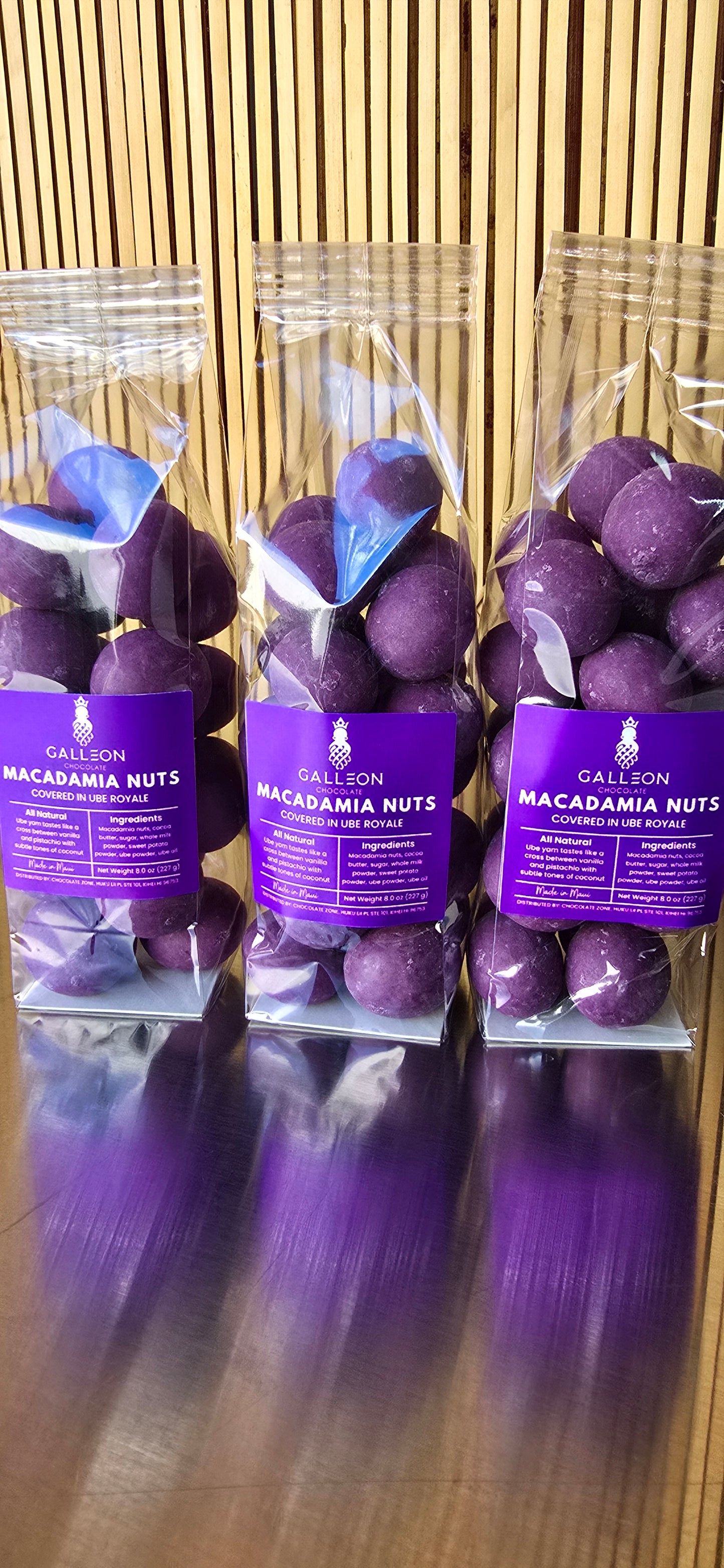 Ube Macadamia Nuts - Ube Royale 8oz