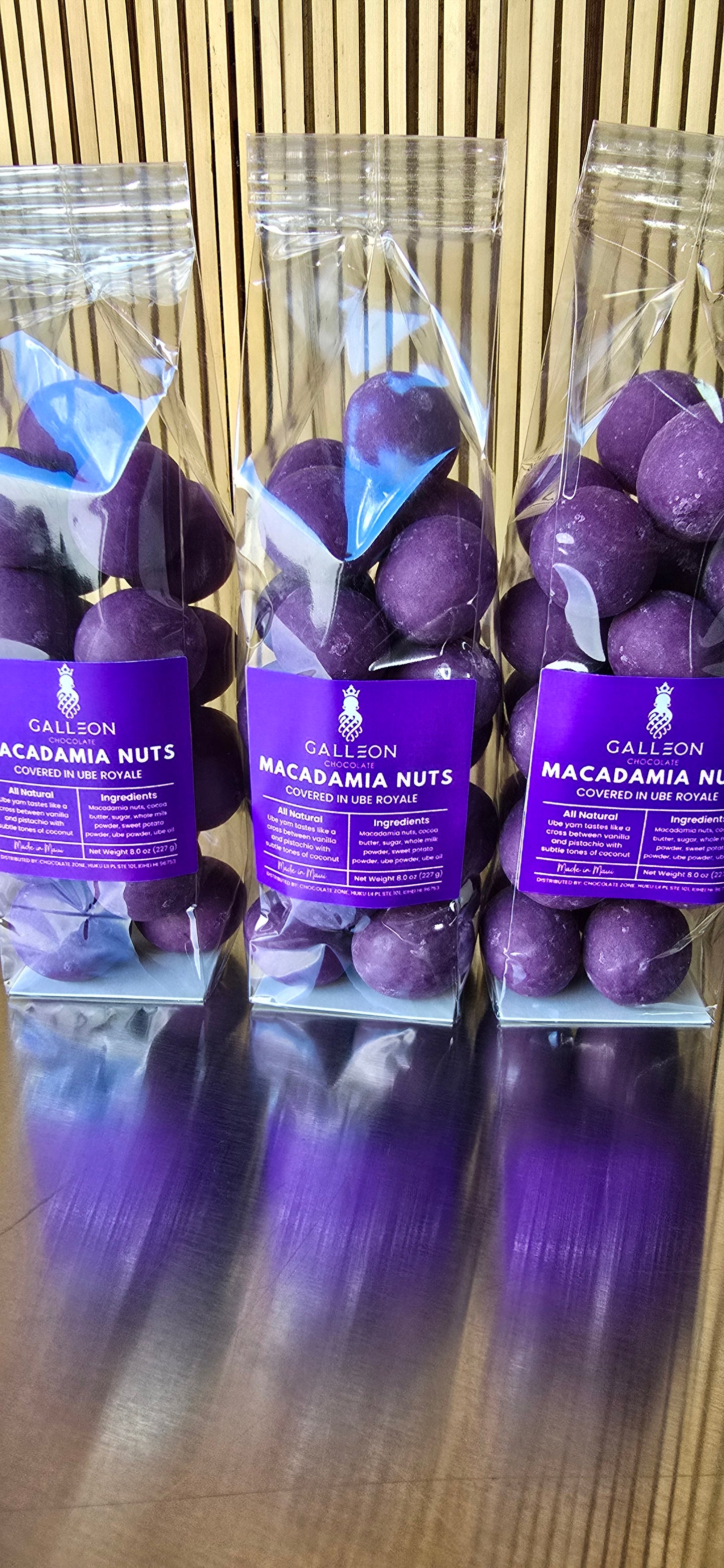 Ube Macadamia Nuts - Ube Coconut Cream 8oz